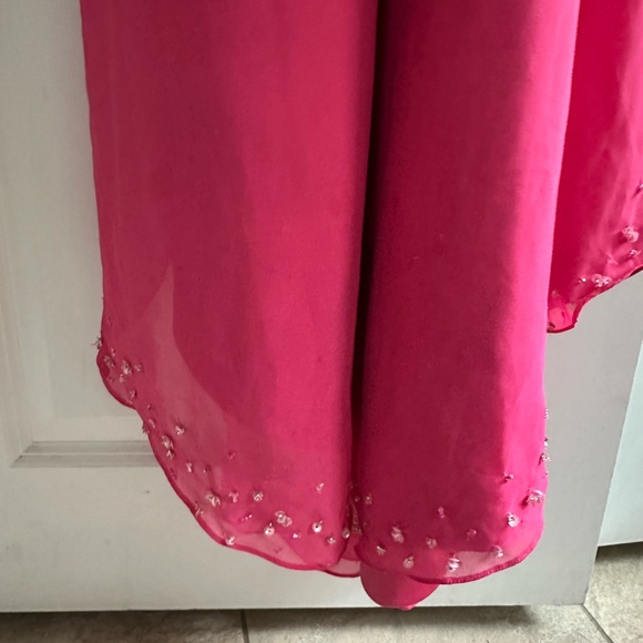 Mori Lee Elegant Pink Embellished Gown - Picture 7 of 11